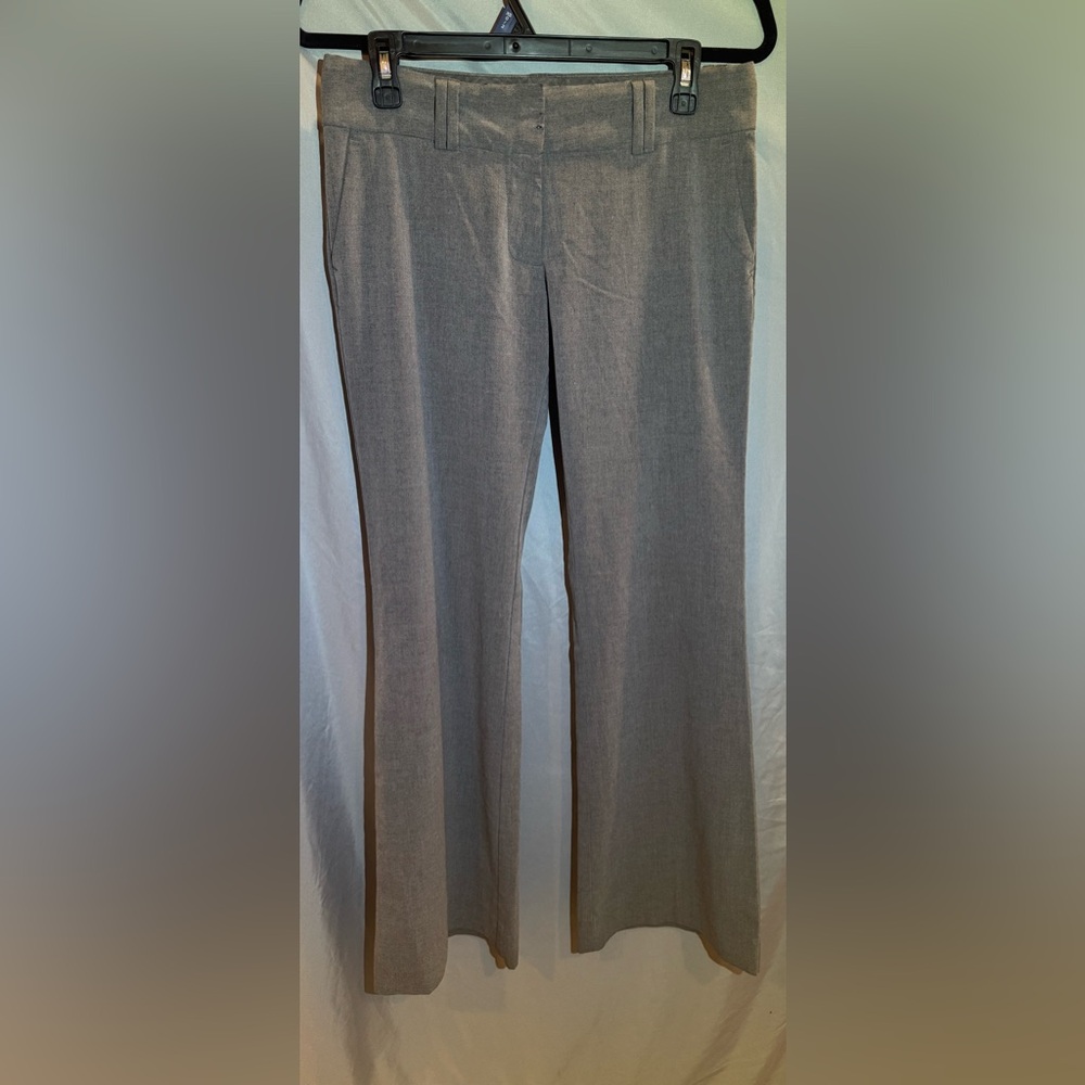 Old Navy Wide Leg Mid Rise Gray Dress Pants